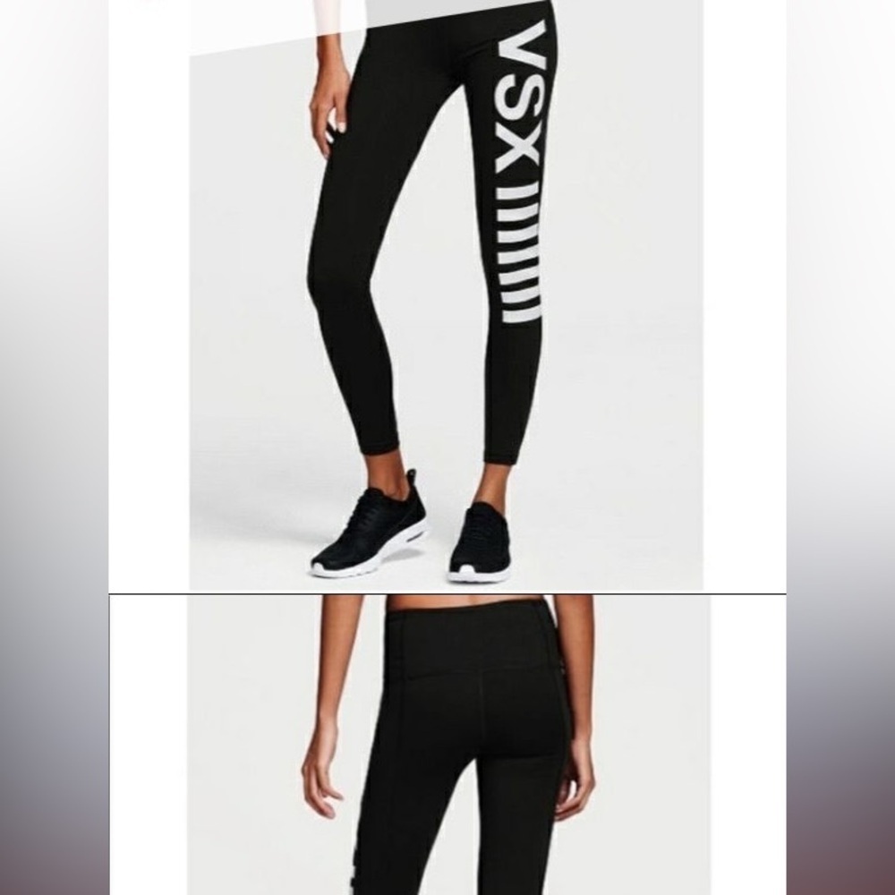 VSX Sport black and GOLD letter leggings